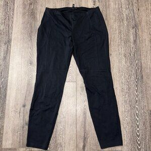 Eileen Fisher Leggings Womens Medium Black Stretch Slim Leg Yoga Pants